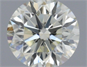 Natural Diamond 0.50 Carats, Round with Very Good Cut, M Color, VVS1 Clarity and Certified by GIA