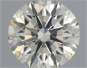 Natural Diamond 0.61 Carats, Round with Excellent Cut, N Color, VS2 Clarity and Certified by GIA