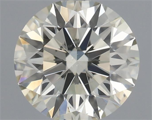 Picture of Natural Diamond 0.61 Carats, Round with Excellent Cut, N Color, VS2 Clarity and Certified by GIA