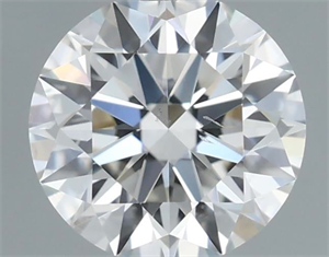 Foto Diamante Natural 0.45 quilates, Redondo , Color H, claridad SI1 y certificado GIA de