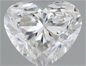 Natural Diamond 0.42 Carats, Heart with  Cut, H Color, SI1 Clarity and Certified by GIA