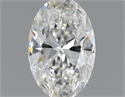 Natural Diamond 0.30 Carats, Oval with  Cut, H Color, VVS2 Clarity and Certified by GIA