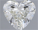 Natural Diamond 0.42 Carats, Heart with  Cut, J Color, VS1 Clarity and Certified by GIA