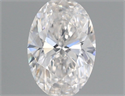 Natural Diamond 0.30 Carats, Oval with  Cut, H Color, SI1 Clarity and Certified by GIA