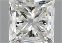 Natural Diamond 0.50 Carats, Princess with  Cut, H Color, VVS2 Clarity and Certified by IGI