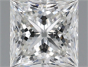 Natural Diamond 0.90 Carats, Princess with  Cut, G Color, VVS1 Clarity and Certified by IGI