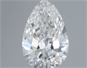 Diamante Natural 0.30 quilates, De pera , Color E, claridad VVS1 y certificado GIA