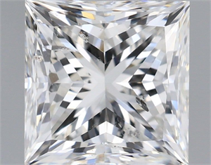 Foto Diamante Natural 1.50 quilates, Princesa , Color H, claridad SI2 y certificado GIA de