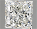 Natural Diamond 1.51 Carats, Princess with  Cut, H Color, VVS1 Clarity and Certified by IGI