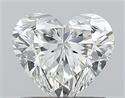 Diamante Natural 0.92 quilates, Corazón , Color G, claridad IF y certificado HRD