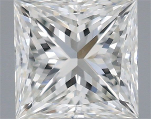 Foto Diamante Natural 0.41 quilates, Princesa , Color G, claridad VVS2 y certificado IGI de