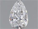 Natural Diamond 0.42 Carats, Pear with  Cut, D Color, VVS2 Clarity and Certified by GIA