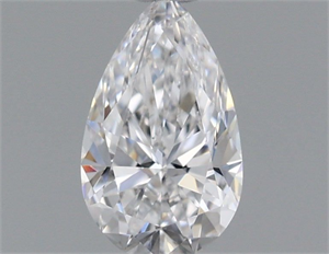 Picture of Natural Diamond 0.42 Carats, Pear with  Cut, D Color, VVS2 Clarity and Certified by GIA