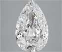 Natural Diamond 3.01 Carats, Pear with  Cut, E Color, SI2 Clarity and Certified by GIA