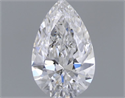 Natural Diamond 0.40 Carats, Pear with  Cut, D Color, IF Clarity and Certified by GIA