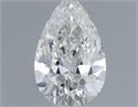 Diamante Natural 0.30 quilates, De pera , Color F, claridad VVS2 y certificado GIA