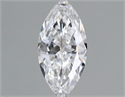 Diamante Natural 0.75 quilates, marqués , Color D, claridad IF y certificado GIA