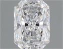 Natural Diamond 0.52 Carats, Radiant with  Cut, E Color, VVS1 Clarity and Certified by GIA