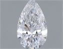 Natural Diamond 0.31 Carats, Pear with  Cut, D Color, SI1 Clarity and Certified by GIA
