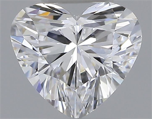 Picture of Natural Diamond 0.32 Carats, Heart with  Cut, D Color, VS1 Clarity and Certified by GIA