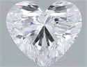 Natural Diamond 0.30 Carats, Heart with  Cut, D Color, VVS2 Clarity and Certified by GIA