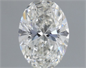 Natural Diamond 0.30 Carats, Oval with  Cut, H Color, VVS1 Clarity and Certified by GIA
