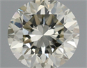 Natural Diamond 0.50 Carats, Round with Very Good Cut, L Color, VS1 Clarity and Certified by IGI