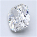 Diamante Natural 5.09 quilates, Del cojín , Color D, claridad SI2 y certificado HRD
