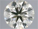Natural Diamond 0.60 Carats, Round with Excellent Cut, M Color, VVS2 Clarity and Certified by IGI