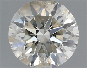 Picture of Natural Diamond 0.52 Carats, Round with Very Good Cut, K Color, I1 Clarity and Certified by IGI