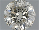 Natural Diamond 0.54 Carats, Round with Excellent Cut, K Color, I1 Clarity and Certified by IGI