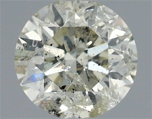 Picture of Natural Diamond 0.50 Carats, Round with Excellent Cut, L Color, I1 Clarity and Certified by IGI