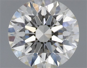 Picture of Natural Diamond 0.45 Carats, Round with Excellent Cut, J Color, VVS2 Clarity and Certified by GIA