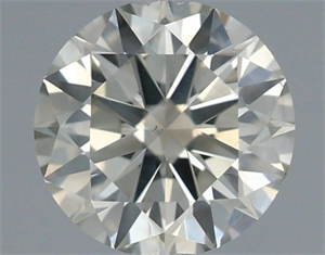 Picture of Natural Diamond 0.52 Carats, Round with Very Good Cut, M Color, I1 Clarity and Certified by IGI