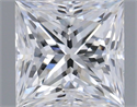 Natural Diamond 0.90 Carats, Princess with  Cut, F Color, VS2 Clarity and Certified by GIA