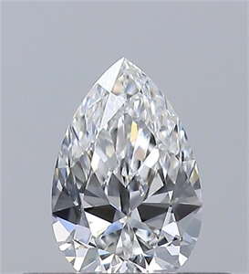 Foto Diamante Natural 0.30 quilates, De pera , Color E, claridad VVS1 y certificado GIA de