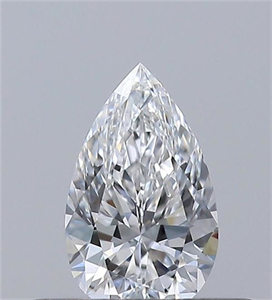 Foto Diamante Natural 0.30 quilates, De pera , Color D, claridad VVS1 y certificado GIA de