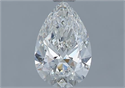 Natural Diamond 0.75 Carats, Pear with  Cut, I Color, SI1 Clarity and Certified by GIA