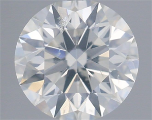 Picture of Natural Diamond 0.49 Carats, Round with Excellent Cut, I Color, I1 Clarity and Certified by IGI