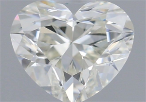 Picture of Natural Diamond 0.33 Carats, Heart with  Cut, K Color, VVS2 Clarity and Certified by GIA