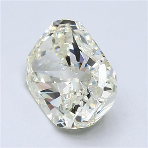 Foto Diamante Natural 4.01 quilates, Del cojín , Color L, claridad SI2 y certificado HRD de