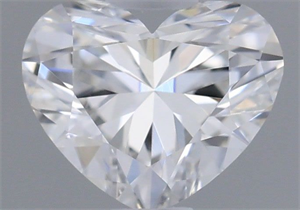 Picture of Natural Diamond 0.42 Carats, Heart with  Cut, E Color, VVS2 Clarity and Certified by GIA