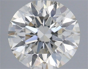 Picture of Natural Diamond 0.44 Carats, Round with Excellent Cut, I Color, SI2 Clarity and Certified by IGI
