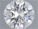 Natural Diamond 0.40 Carats, Round with Excellent Cut, F Color, I1 Clarity and Certified by IGI