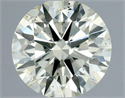 Natural Diamond 0.41 Carats, Round with Excellent Cut, J Color, SI2 Clarity and Certified by IGI