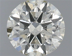 Picture of Natural Diamond 0.41 Carats, Round with Excellent Cut, K Color, SI2 Clarity and Certified by IGI