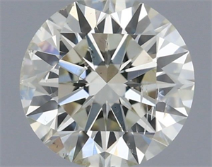 Picture of Natural Diamond 0.41 Carats, Round with Excellent Cut, K Color, SI2 Clarity and Certified by IGI