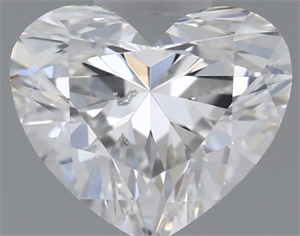 Picture of Natural Diamond 0.54 Carats, Heart with  Cut, F Color, SI2 Clarity and Certified by GIA