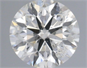 Natural Diamond 0.40 Carats, Round with Excellent Cut, H Color, SI2 Clarity and Certified by IGI