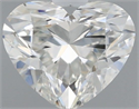Natural Diamond 0.42 Carats, Heart with  Cut, H Color, VS1 Clarity and Certified by GIA